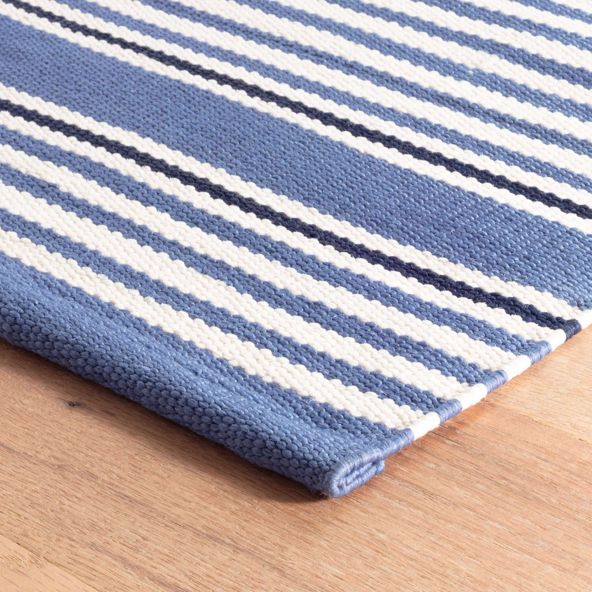 Rugby Stripe Rug by Dash & Albert Fine Linens