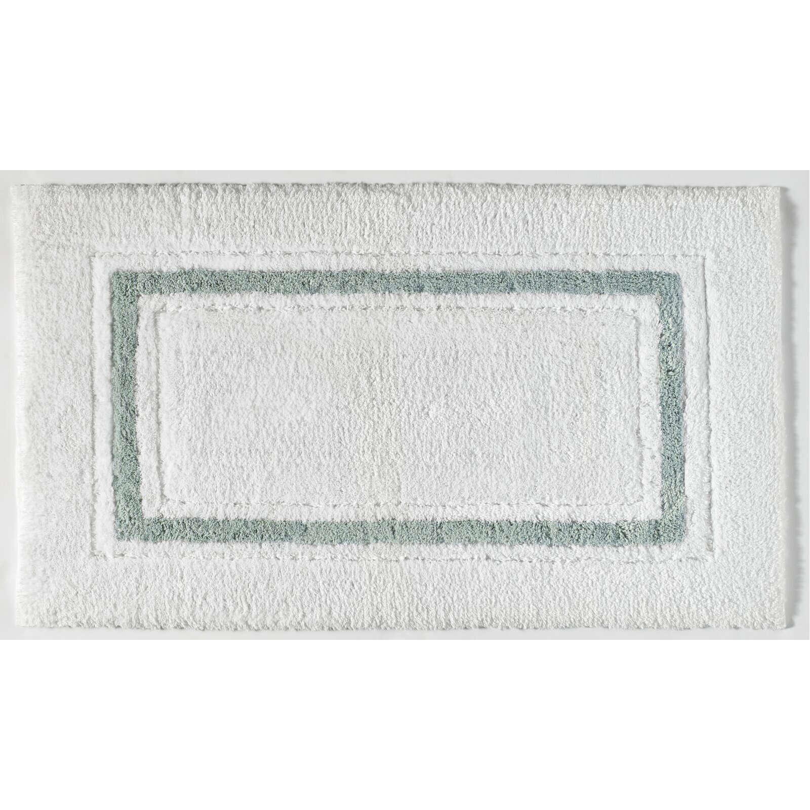 Kassatex Framed Stripe Bath Rug - Thumbnail 4