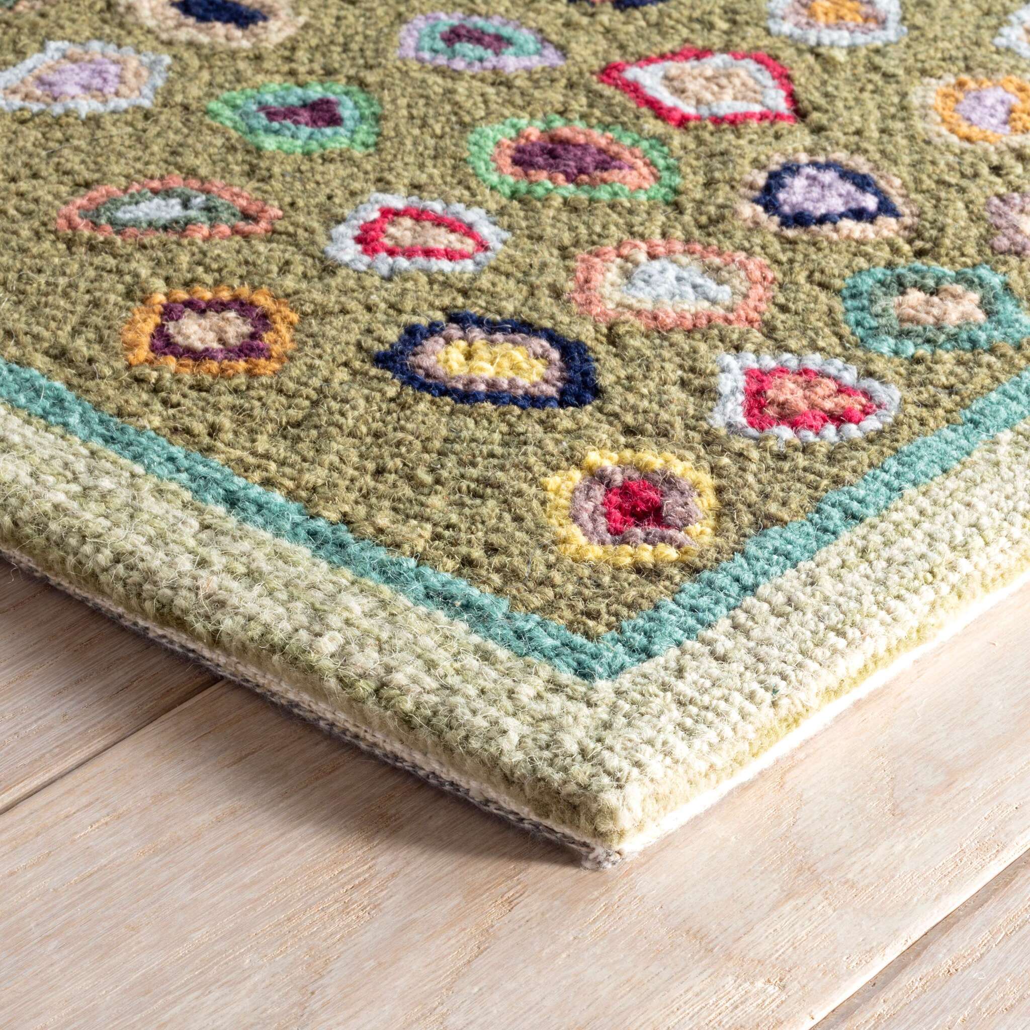 Cat's Paw Micro Hooked Wool Rug - Designer Area Rugs - Dash & Albert ...