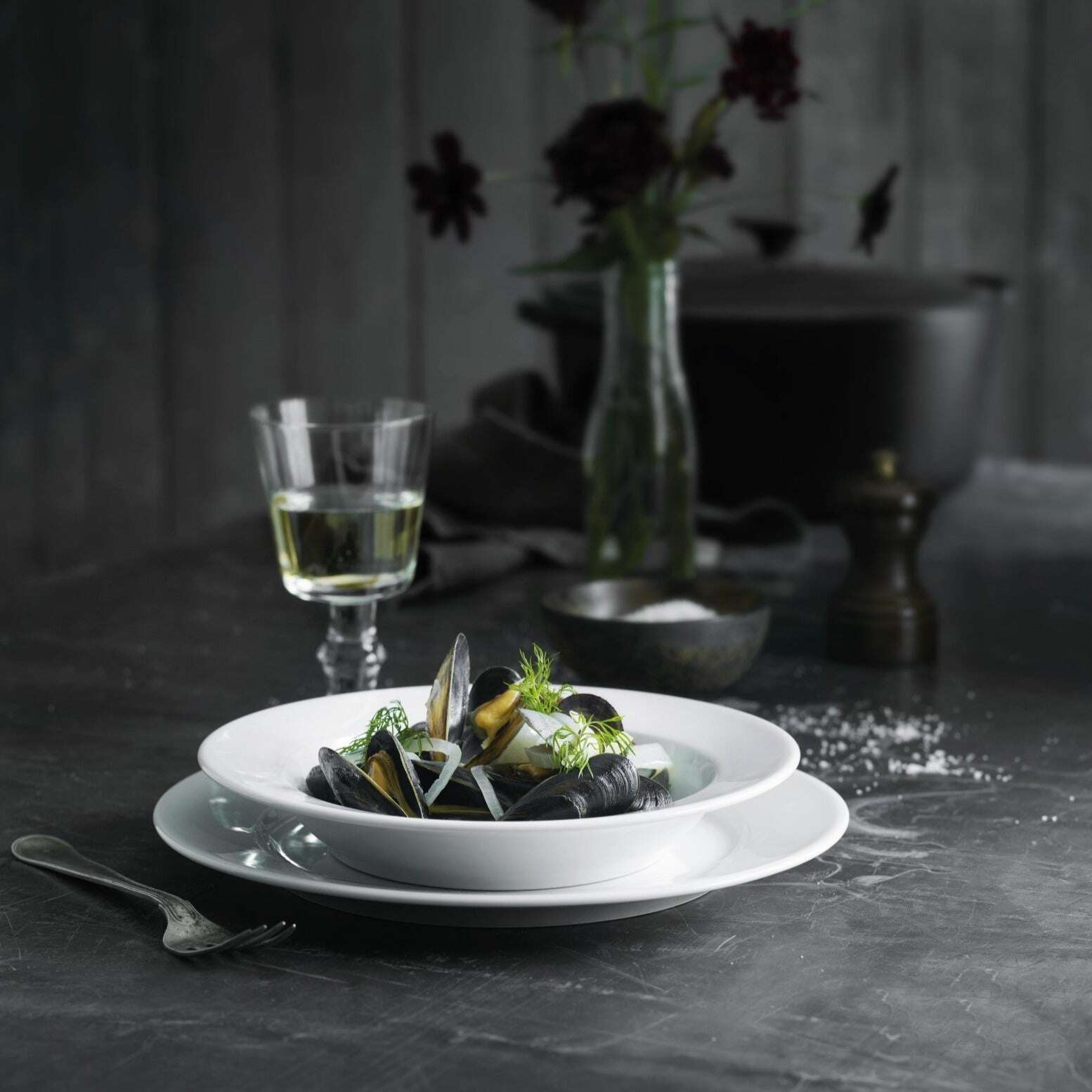 Fine Linens Sancerre Soup Pasta Bowl by Pillivuyt