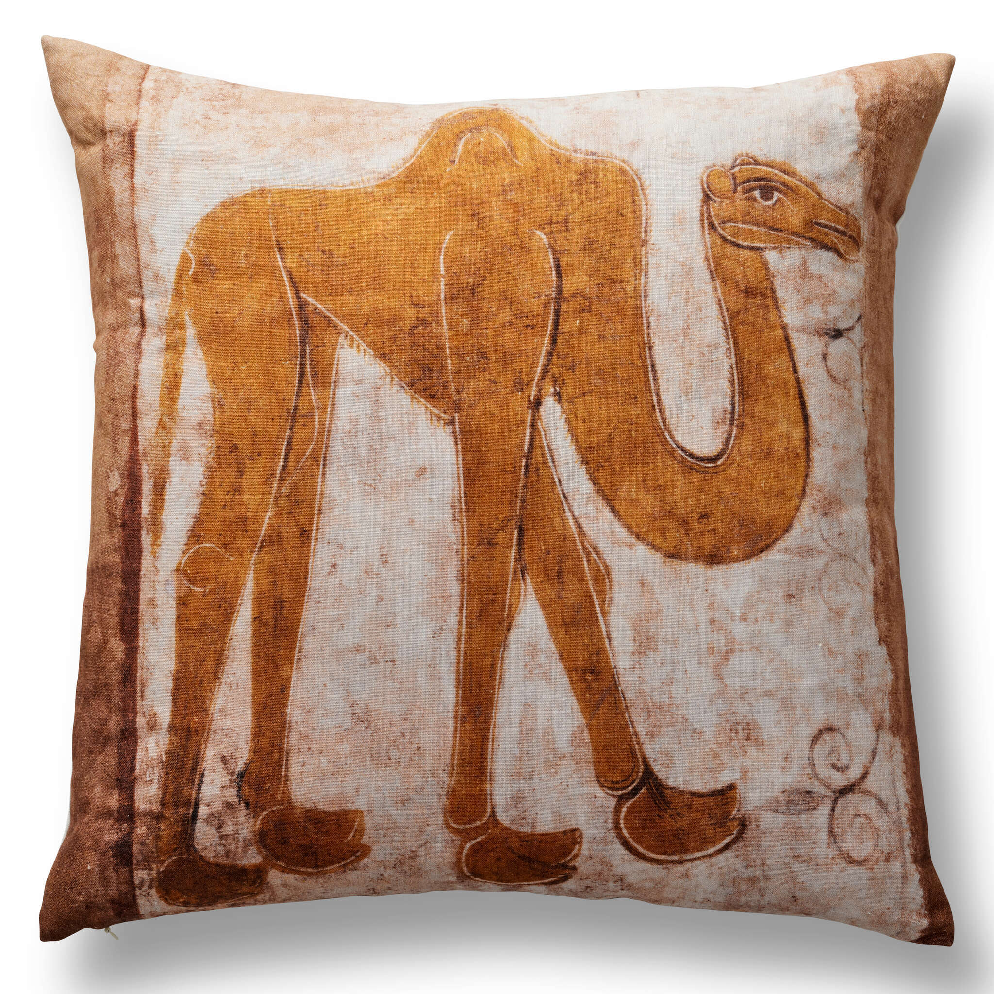 Camel Pillow by Ann Gish | Fine Linens