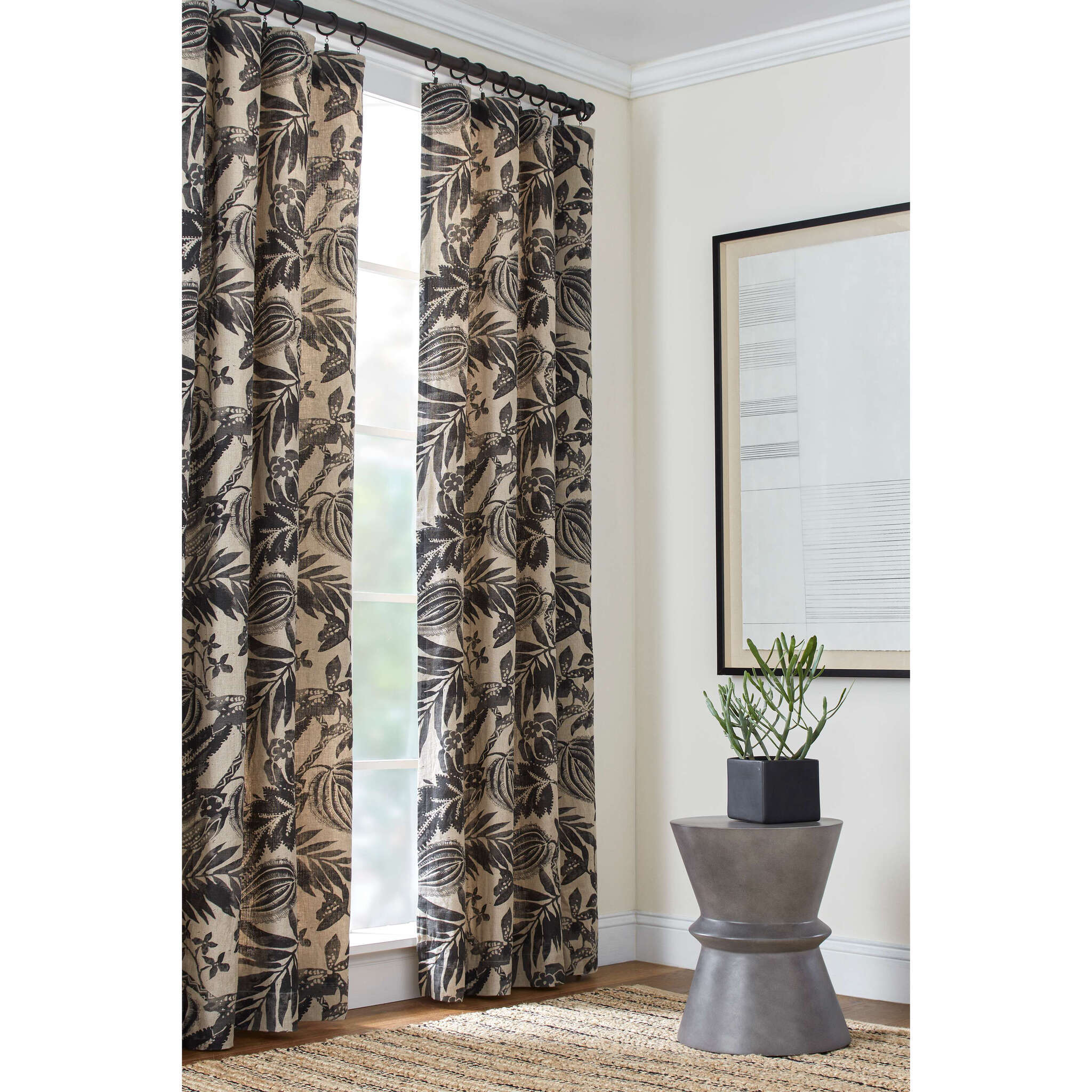 Annie Selke Antigua Linen Curtain Panel - Thumbnail 2