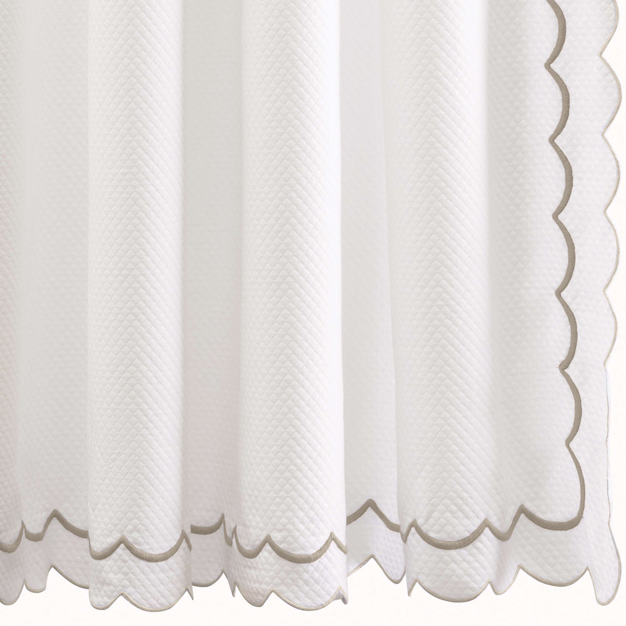 India Pique Shower Curtain by Matouk | Fine Linens