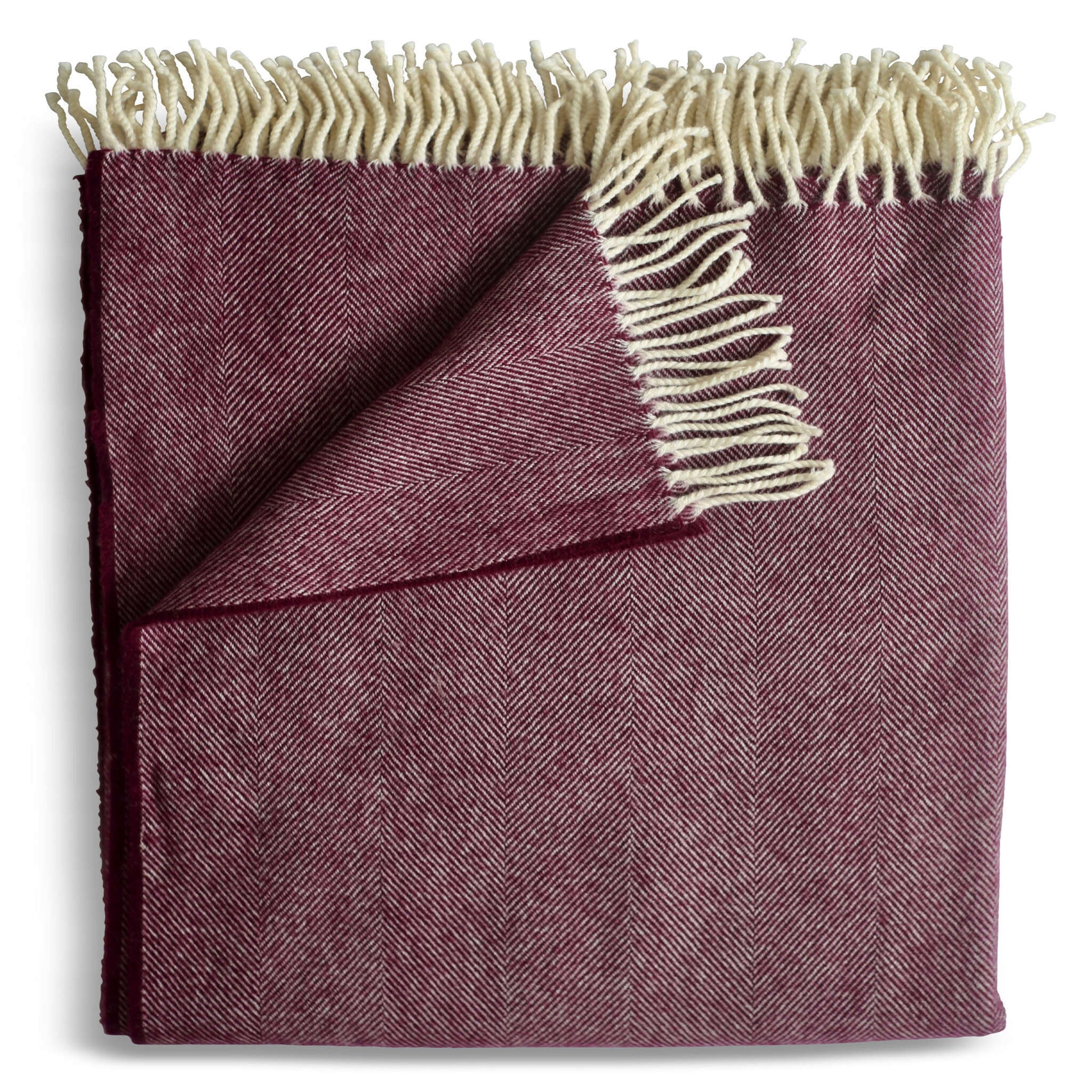 Lightweight Herringbone Throw | Luxury Blankets - Evangeline | Fine Linens