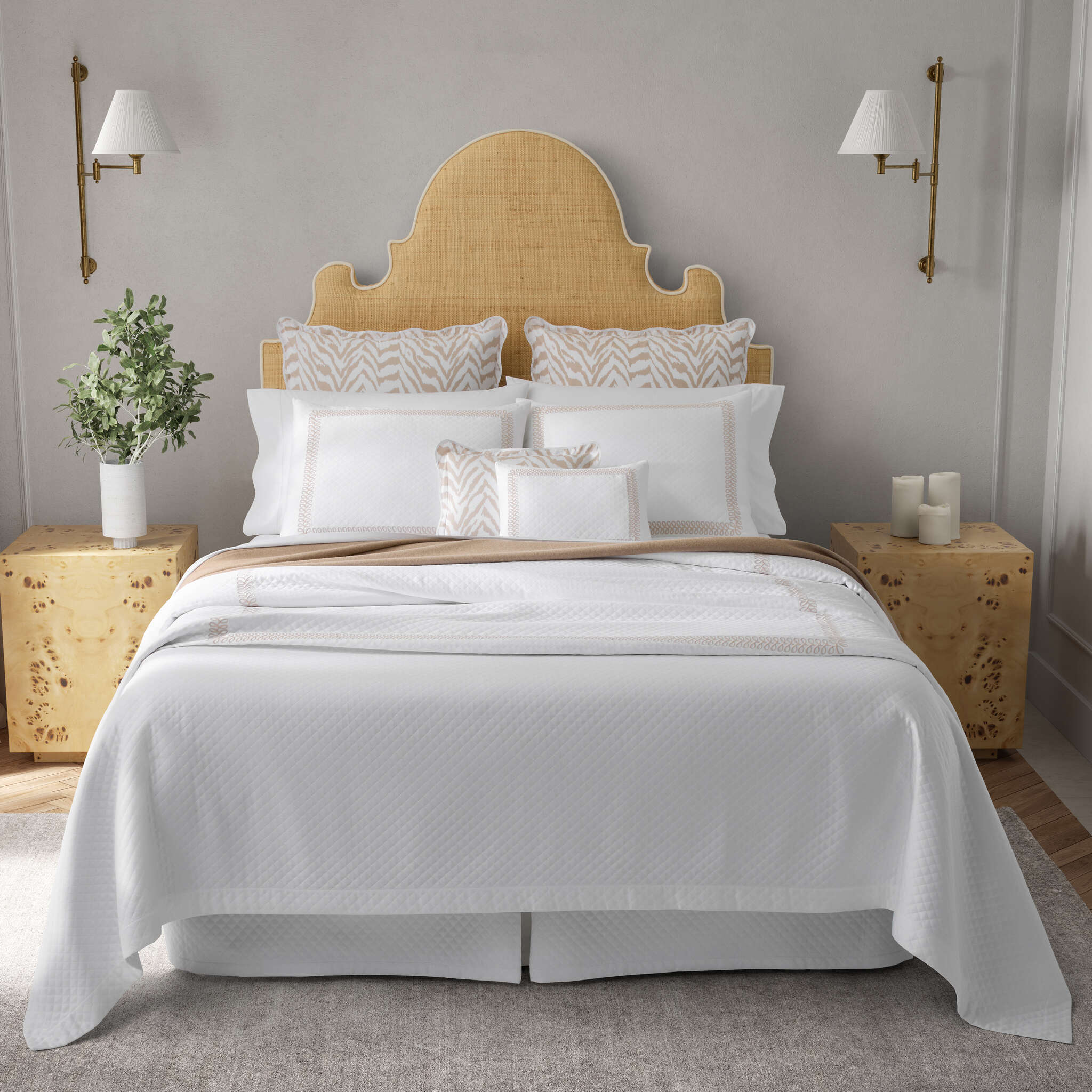 Astor Braid Matelassé Coverlet