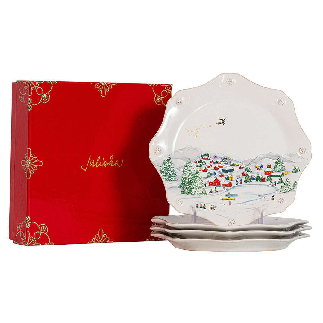 Christmas Dessert Plates Juliska Christmas Plates Berry Thread