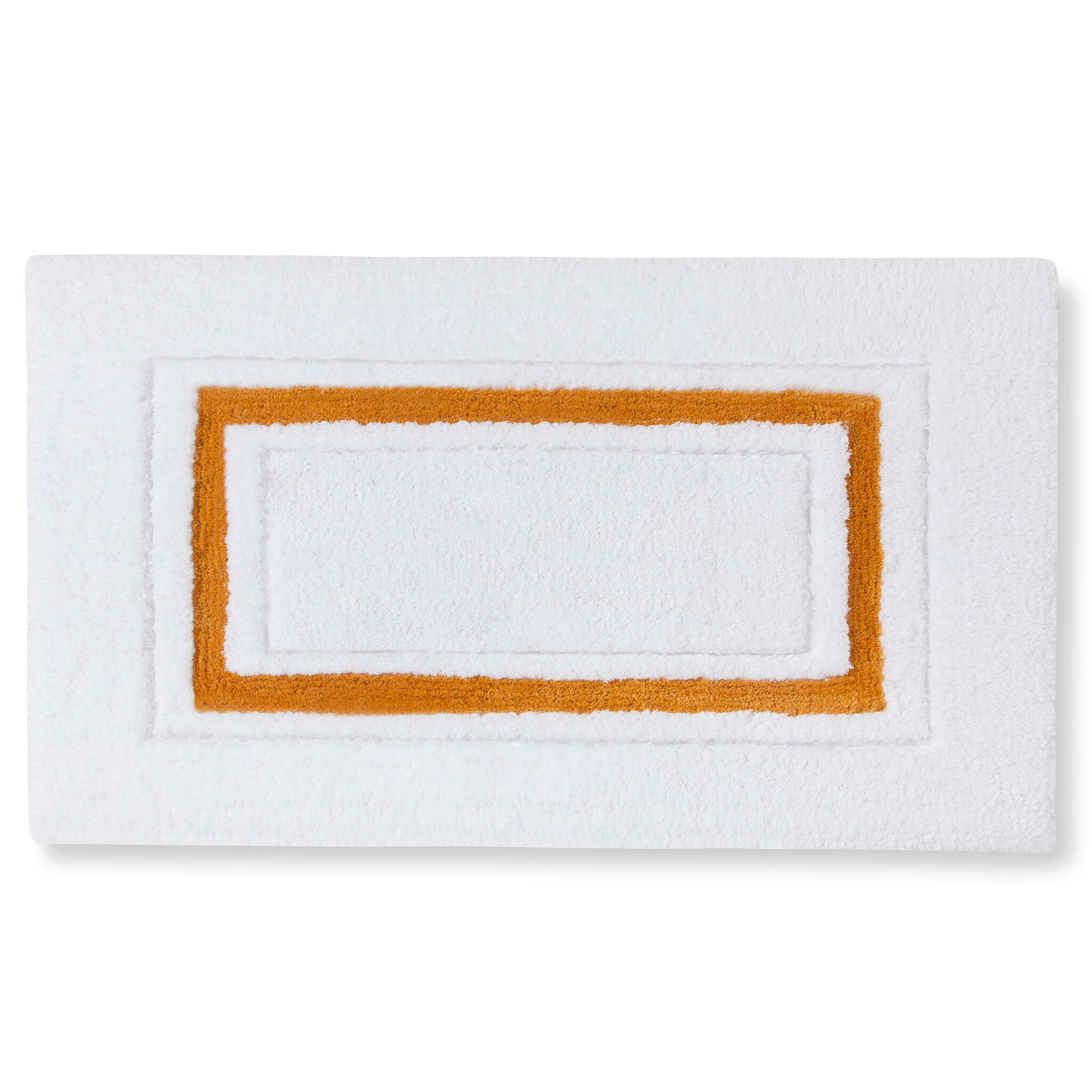 Kassatex Framed Stripe Bath Rug - Thumbnail 2