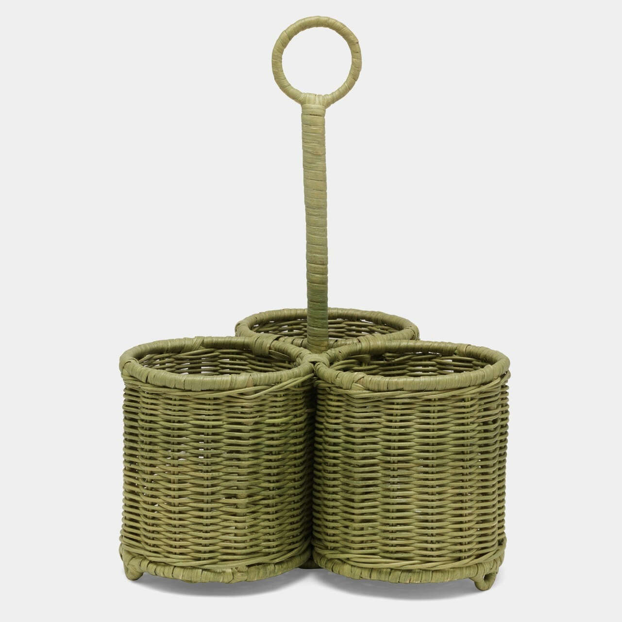 Blue Pheasant Micaela Rattan Wine Bottle Holder