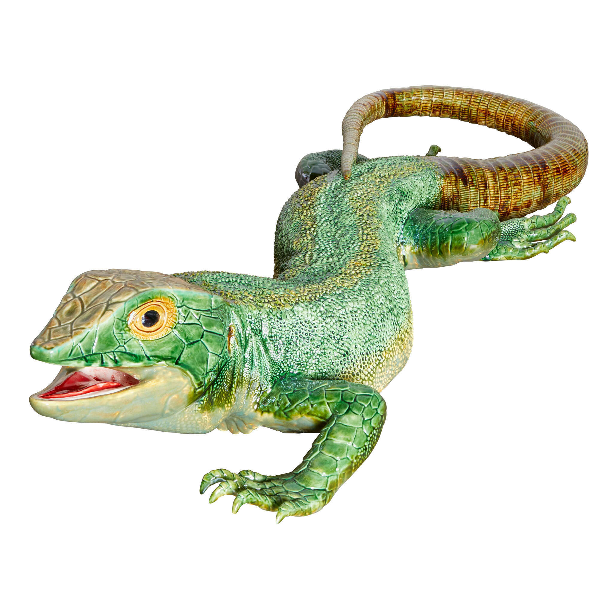 Giant Lizard Sculpture by Bordallo Pinheiro | Fine Linens