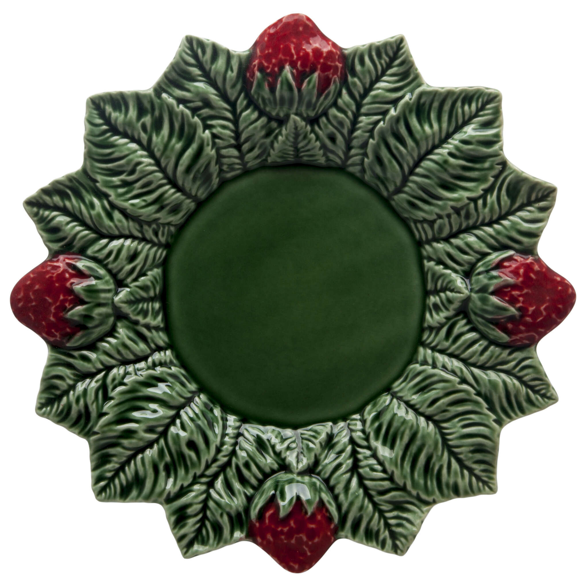 Bordallo Pinheiro Strawberries Fruit Plate - Thumbnail 3
