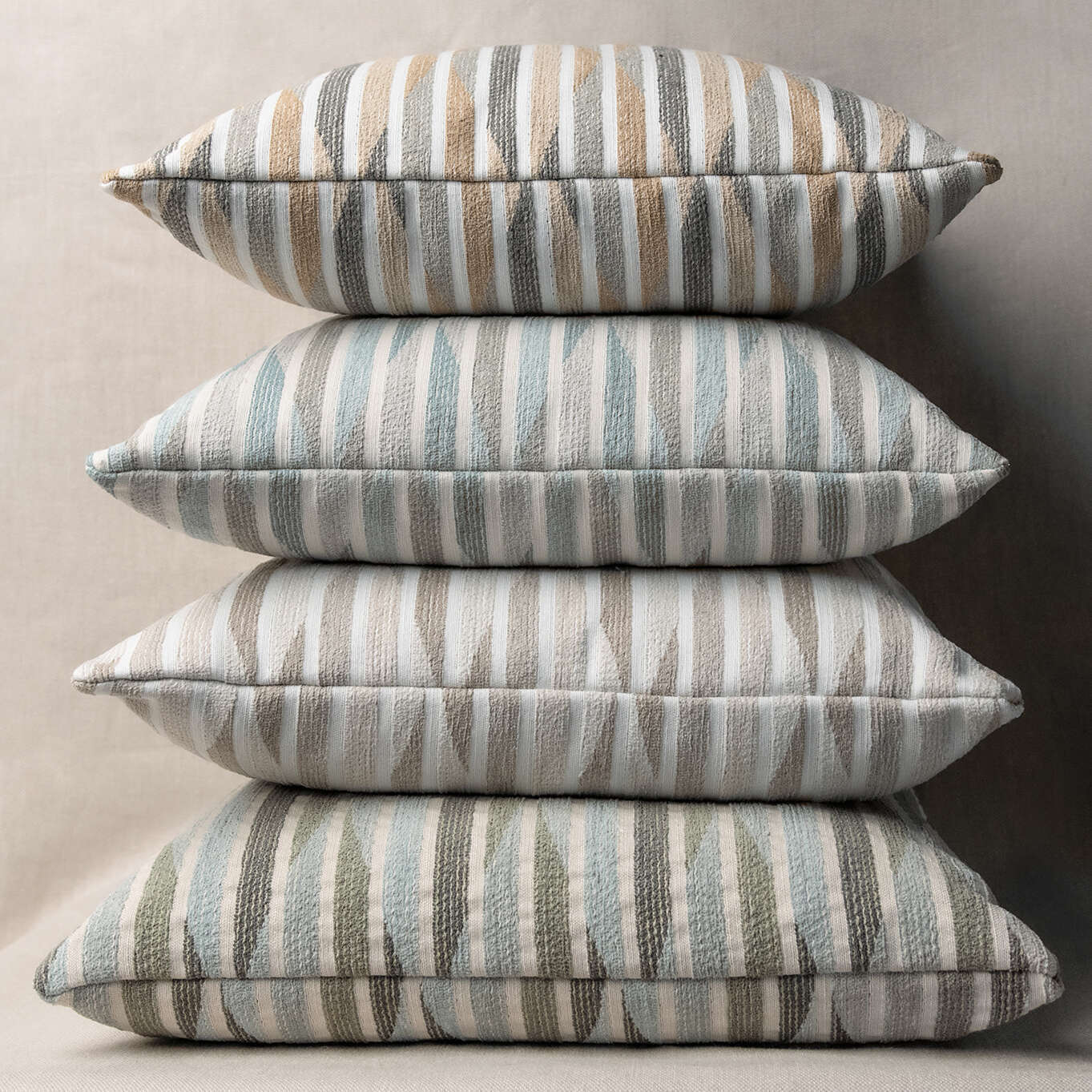 Kevin O'Brien Studio Stripe Ogee Pillow Shell - Thumbnail 3