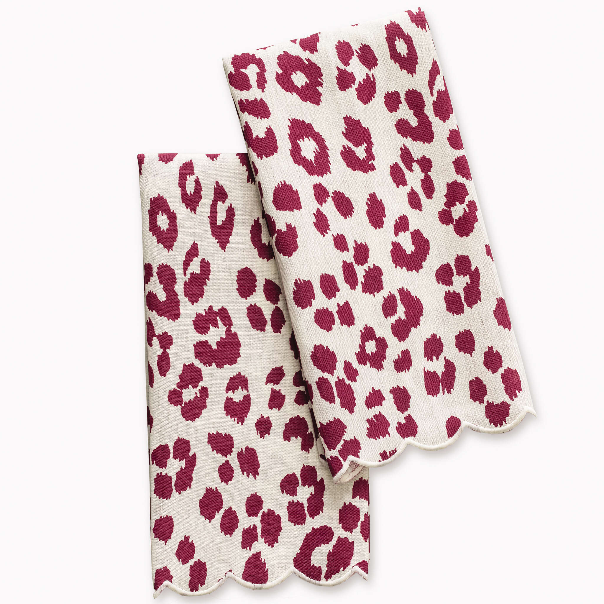 Iconic Leopard Guest Towels by Matouk | Fine Linens