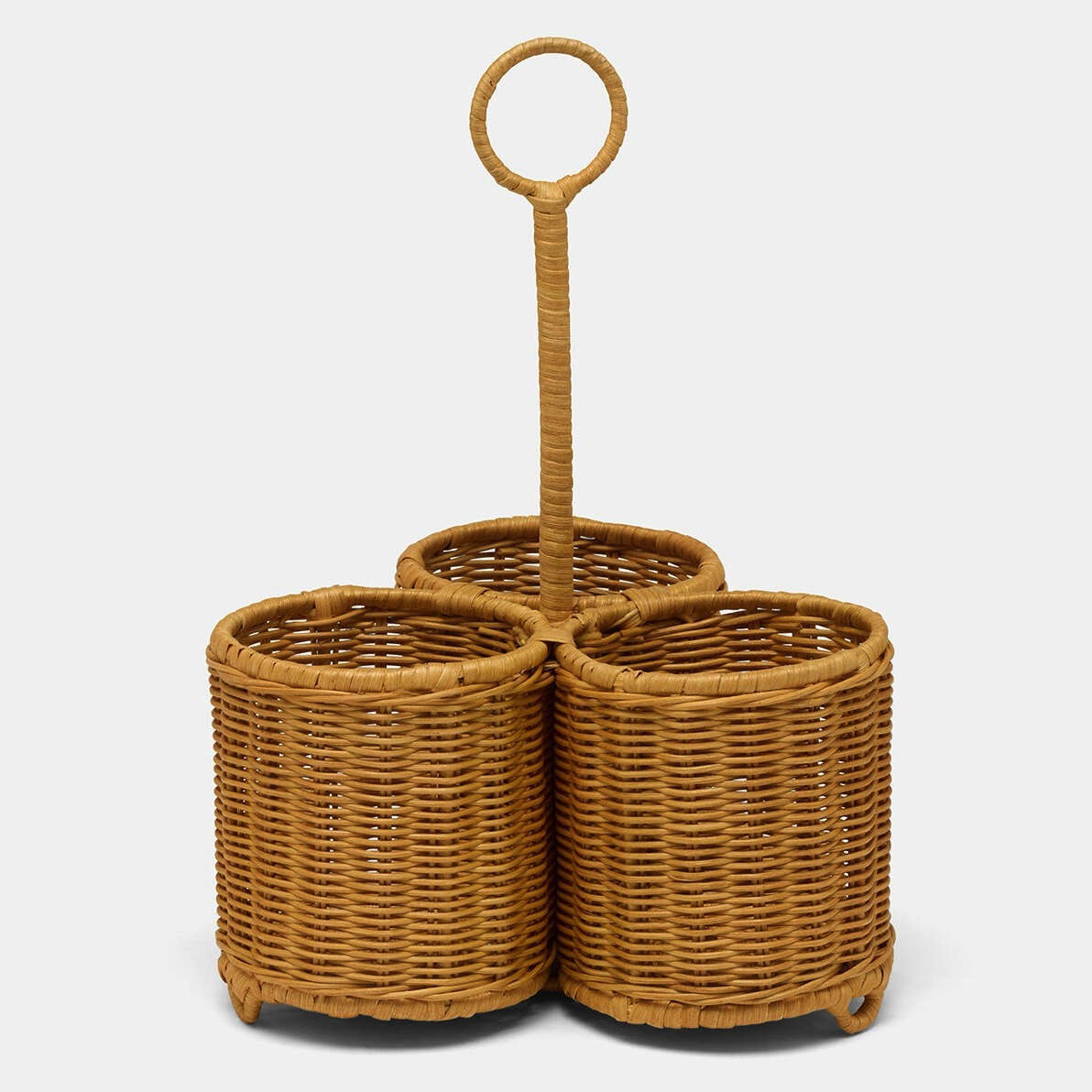 Blue Pheasant Micaela Rattan Wine Bottle Holder - Thumbnail 3