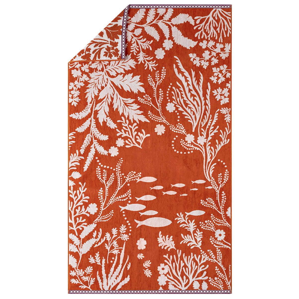 Calypso Velvet Jacquard Beach Towel by Alexandre Turpault | Fine