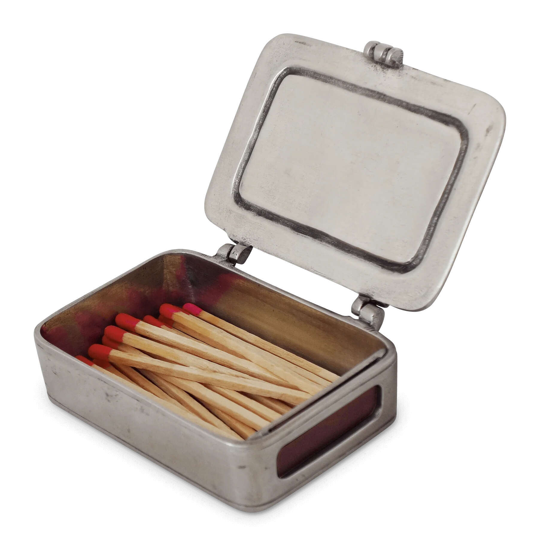Lidded Match Box with Striker and Matches by Match | Fine Linens