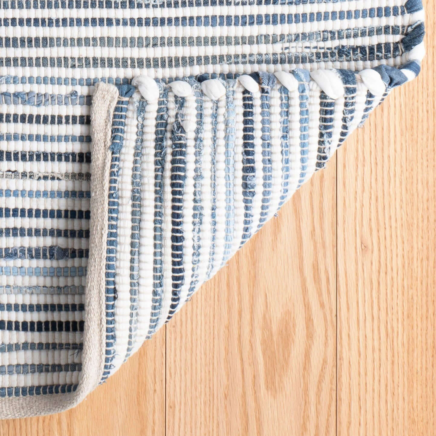 Ribbed Rag Denim Rag Ribbed Woven Cotton Rug | Designer Area Rugs - Dash & Albert ...