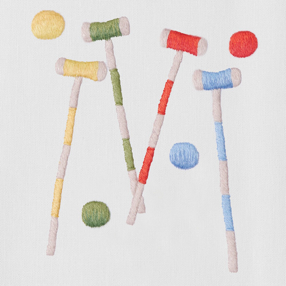 Henry Handwork Croquet Hand Towel - Thumbnail 2