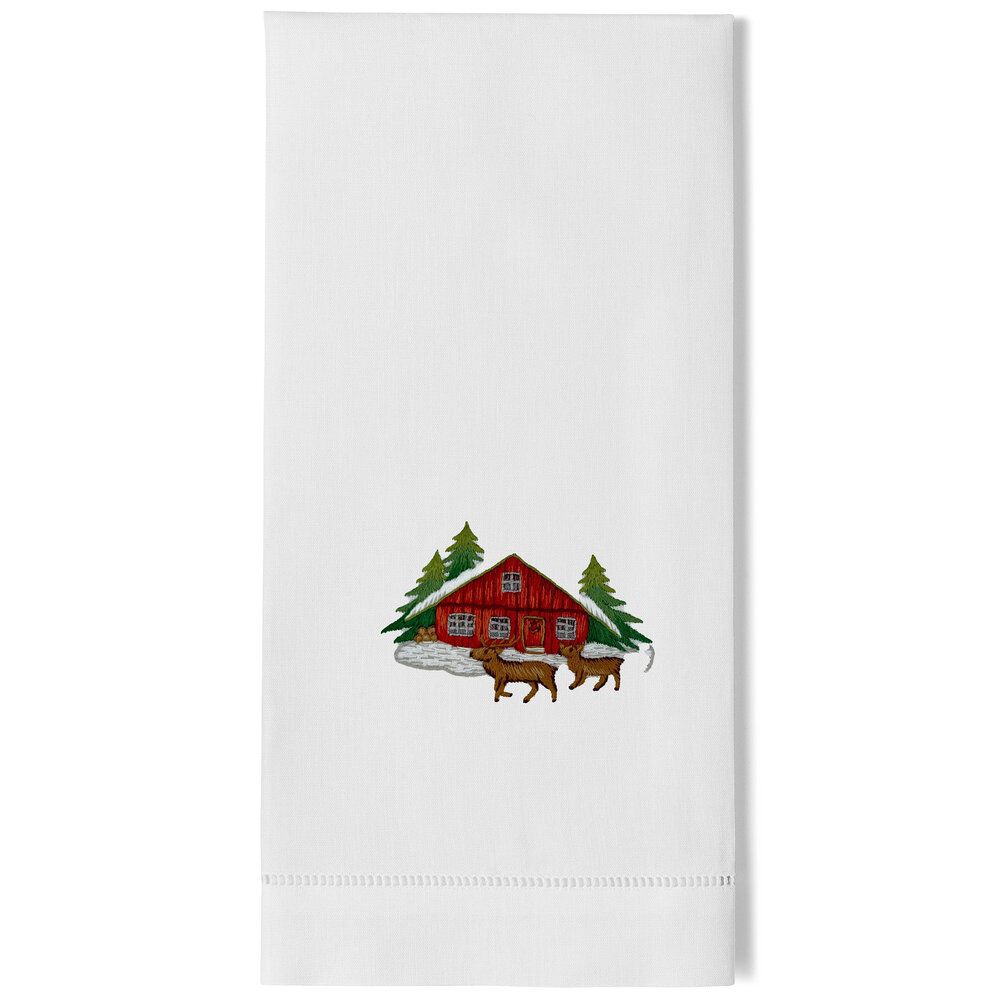 Red Cabin Deer Towel - Thumbnail 3
