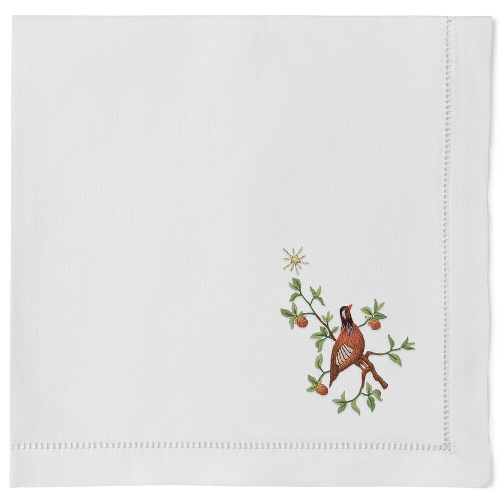 Henry Handwork Partridge Pear Dinner Napkin