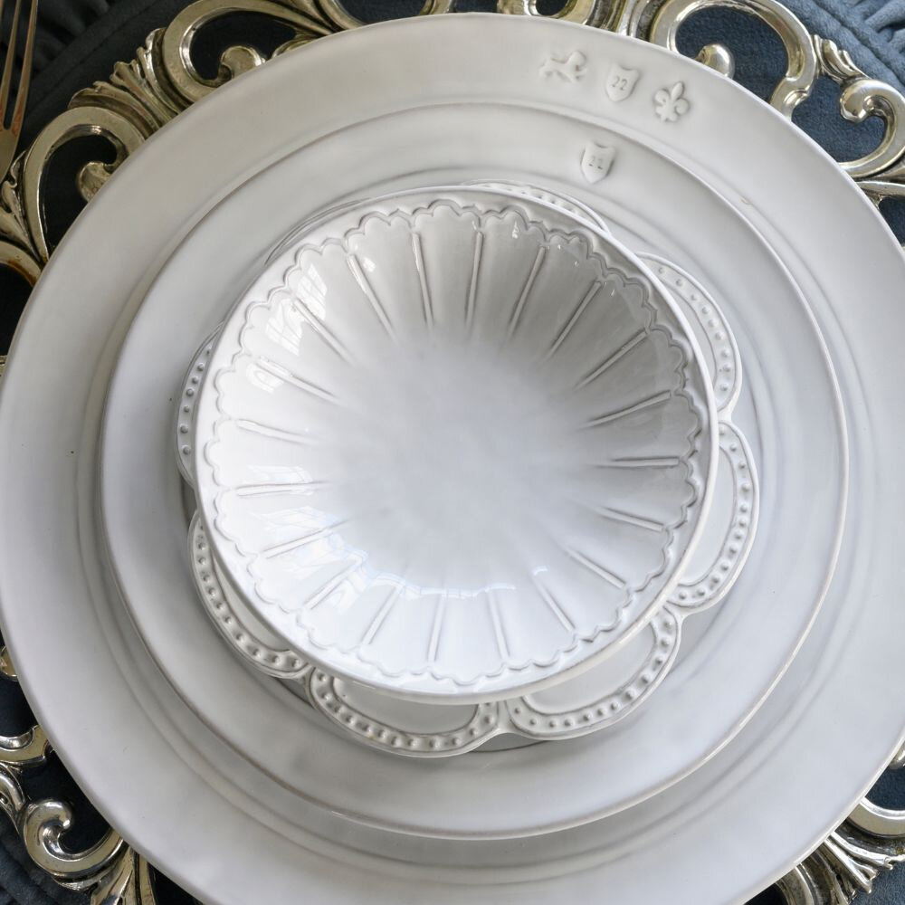 Arte Italica Bella Bianca Cresta Cereal Bowls - Thumbnail 4