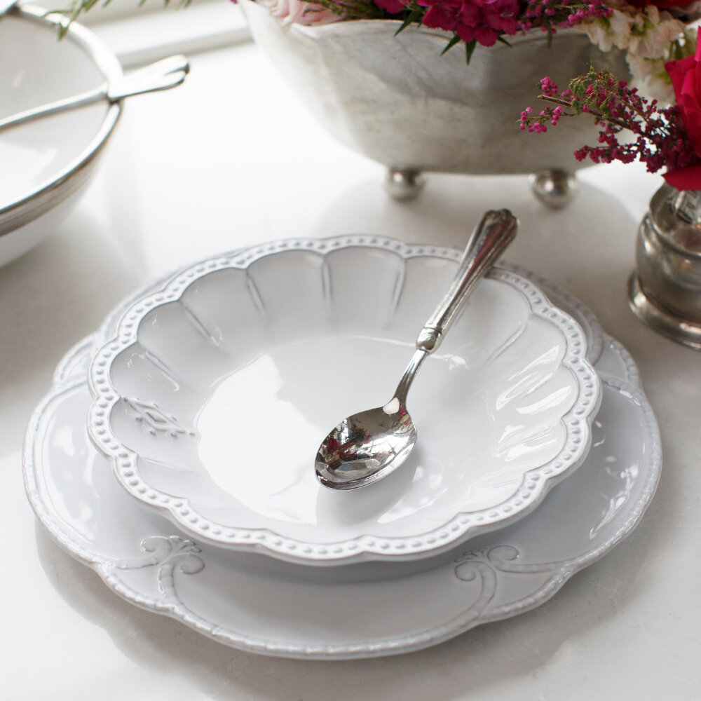 Arte Italica Bella Bianca Medallion Bowls