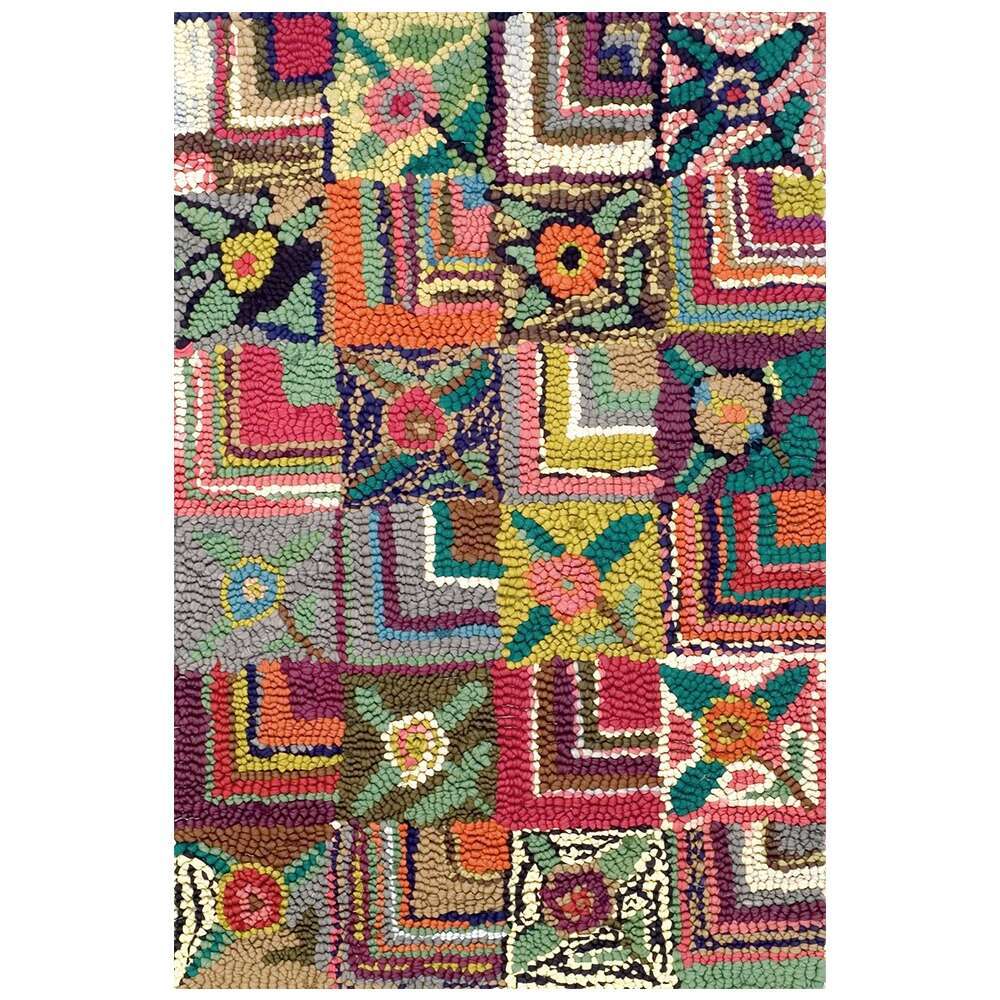 Gypsy Rose Wool Hooked by Dash & Albert Rug | Fine Linens