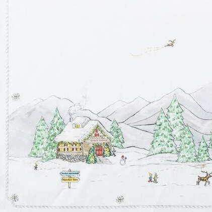 Berry Thread North Pole Napkin by Juliska Napkin (Set