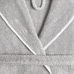 Hooded Bath Robe - Silver