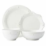 4pc Set with Two Bowls - Whitewash