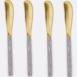 Silver Faux Bois/Polished Gold