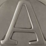 Letter A - Antique Pewter