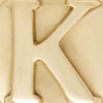 Letter K - Gold