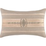 Small Rectangle Pillow - Natural/Salmon/Dark Rice