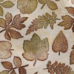 Medium Glass Serving Bowl - Leaves