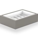 Taupe/White Porcelain