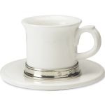 Espresso Cup with Saucer - White