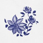 Cocktail Napkins - Blue/White