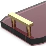 Budgundy/Gold Matte 24 Carat