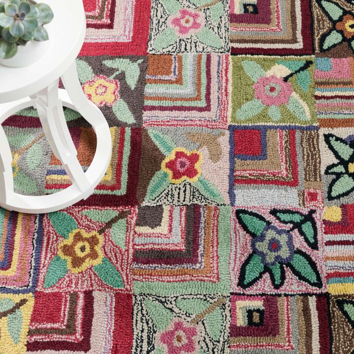 Gypsy Rose Wool Hooked Rug By Dash
