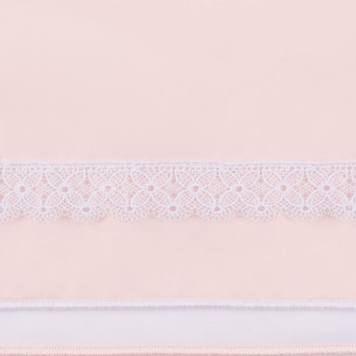 Light Pink/White with White Lace