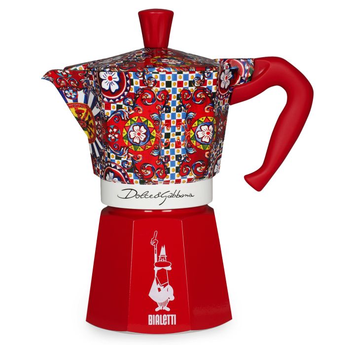 Italian Coffee Moka Express Red 6 Cups BIALETTI