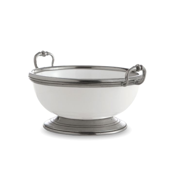Piccola Bowl - Ceramic/Pewter