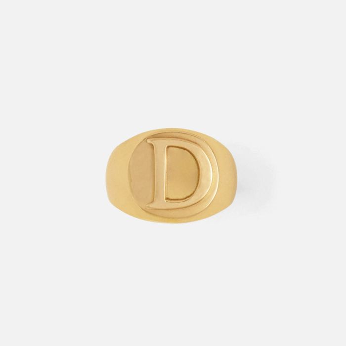 Letter D - Gold
