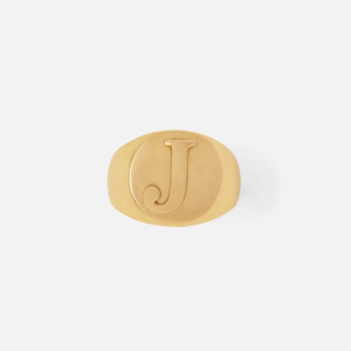 Letter J - Gold