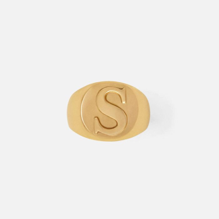 Letter S - Gold