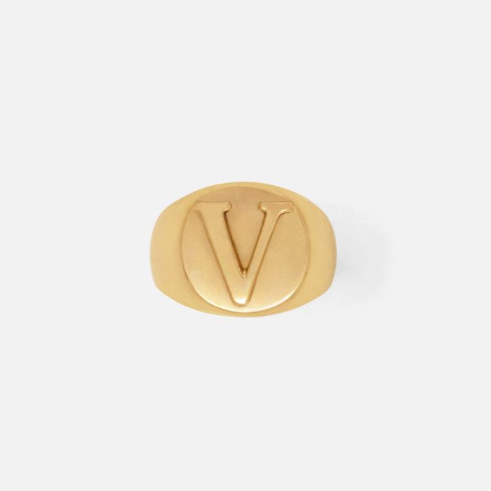 Letter V - Gold