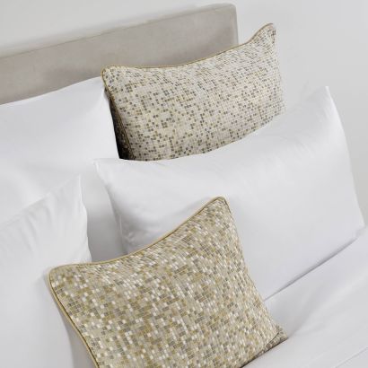 Mosaic by Celso de Lemos Pillow Cover with Piping