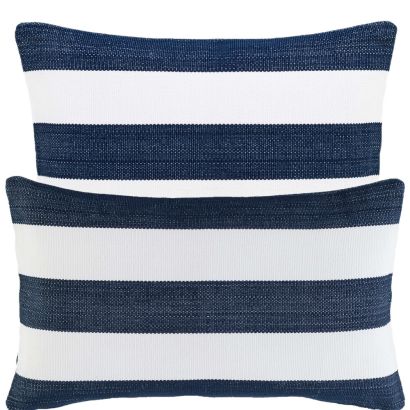 Catamaran Stripe by Fresh American Decorative Pillow