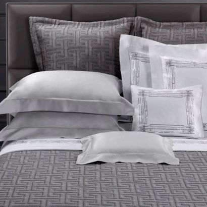 Graffiti Embroidery by Dea Linens Quilted Sham 