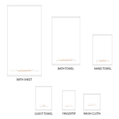 Andromeda Embroidery Terry Towel by Dea Linens Bath Mat - Soft (No Pipping)